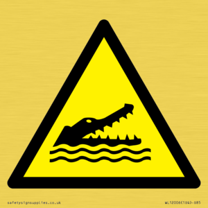 WL12006: W067 Warning: Crocodiles, alligators or caymans