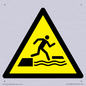 WL12008: W068 Warning: Falling into water when stepping on or off a floating surface