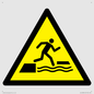 WL12008: W068 Warning: Falling into water when stepping on or off a floating surface