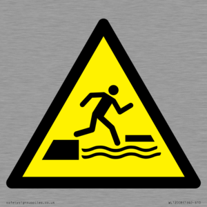 WL12008: W068 Warning: Falling into water when stepping on or off a floating surface
