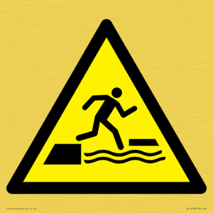 WL12008: W068 Warning: Falling into water when stepping on or off a floating surface