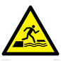 WL12008: W068 Warning: Falling into water when stepping on or off a floating surface