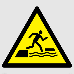 WL12008: W068 Warning: Falling into water when stepping on or off a floating surface