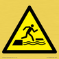 WL12008: W068 Warning: Falling into water when stepping on or off a floating surface