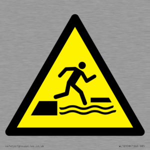 WL12008: W068 Warning: Falling into water when stepping on or off a floating surface
