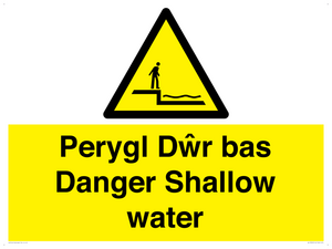 WL13052: Perygl Dwr bas Danger Shallow water
