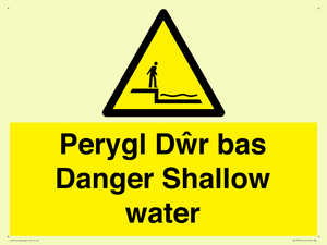 WL13052: Perygl Dwr bas Danger Shallow water