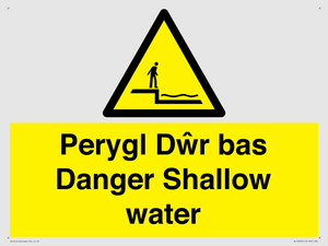WL13052: Perygl Dwr bas Danger Shallow water