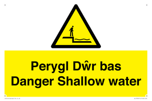WL13052: Perygl Dwr bas Danger Shallow water