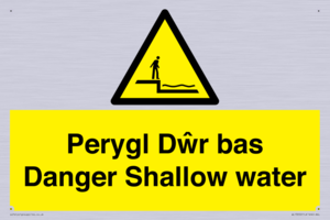 WL13052: Perygl Dwr bas Danger Shallow water