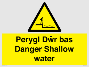 WL13052: Perygl Dwr bas Danger Shallow water