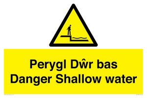 WL13052: Perygl Dwr bas Danger Shallow water