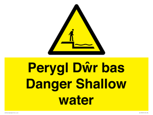 WL13052: Perygl Dwr bas Danger Shallow water