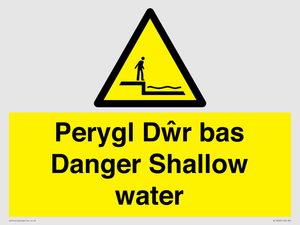 WL13052: Perygl Dwr bas Danger Shallow water