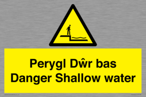 WL13052: Perygl Dwr bas Danger Shallow water