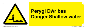 WL13052: Perygl Dwr bas Danger Shallow water