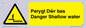WL13052: Perygl Dwr bas Danger Shallow water