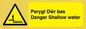 WL13052: Perygl Dwr bas Danger Shallow water