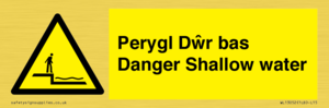 WL13052: Perygl Dwr bas Danger Shallow water
