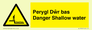 WL13052: Perygl Dwr bas Danger Shallow water
