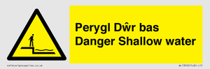 WL13052: Perygl Dwr bas Danger Shallow water