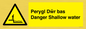 WL13052: Perygl Dwr bas Danger Shallow water