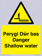 WL13052: Perygl Dwr bas Danger Shallow water