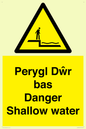 WL13052: Perygl Dwr bas Danger Shallow water
