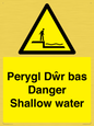 WL13052: Perygl Dwr bas Danger Shallow water