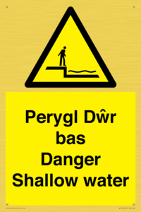 WL13052: Perygl Dwr bas Danger Shallow water