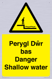 WL13052: Perygl Dwr bas Danger Shallow water
