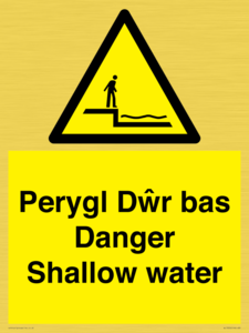 WL13052: Perygl Dwr bas Danger Shallow water