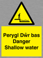 WL13052: Perygl Dwr bas Danger Shallow water