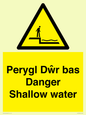 WL13052: Perygl Dwr bas Danger Shallow water
