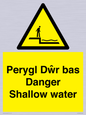 WL13052: Perygl Dwr bas Danger Shallow water