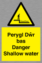 WL13052: Perygl Dwr bas Danger Shallow water