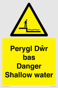 WL13052: Perygl Dwr bas Danger Shallow water