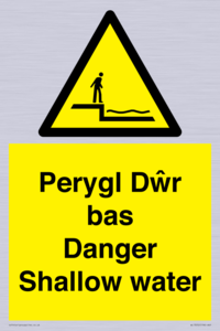 WL13052: Perygl Dwr bas Danger Shallow water