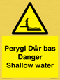 WL13052: Perygl Dwr bas Danger Shallow water
