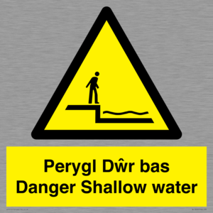 WL13052: Perygl Dwr bas Danger Shallow water