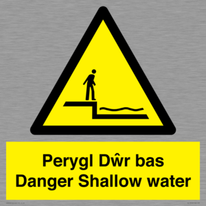 WL13052: Perygl Dwr bas Danger Shallow water