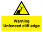 WL13080: Warning Unfenced cliff edge