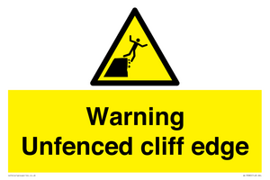 WL13080: Warning Unfenced cliff edge