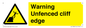 WL13080: Warning Unfenced cliff edge