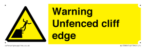WL13080: Warning Unfenced cliff edge