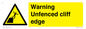 WL13080: Warning Unfenced cliff edge