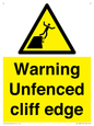 WL13080: Warning Unfenced cliff edge