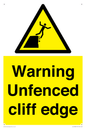 WL13080: Warning Unfenced cliff edge