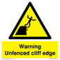 WL13080: Warning Unfenced cliff edge