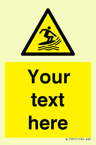 WL7397: Custom Warning surf craft area